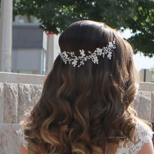Bridal Swarovski crystal headpiece